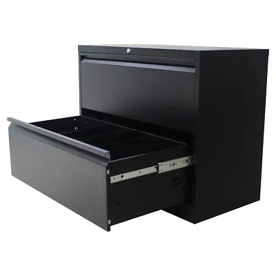 2-4 Drawers File Cabinet Metal Lateral  Home Office Cabinet Lock Design Cabinet  • $188.88