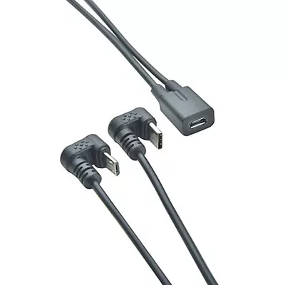 Micro USB Female To Micro + USB 3.1 Type C Male U Angle Adapter Splitter Cable • $3.99
