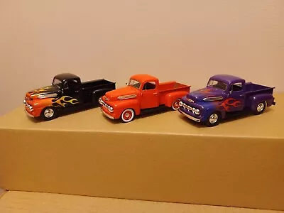 3 PACK Die-Cast 1:48 Scale 1951 Ford Pick-Up Trucks - Distressed • $24.99