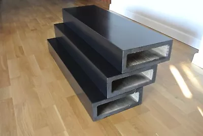 £230 • Buy Oak Stair Tread For Floating Staircase, Stained To Black And Varnished