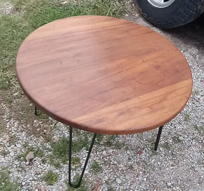 Mid Century Round Solid Cherry Coffee Table (CT335) • $399