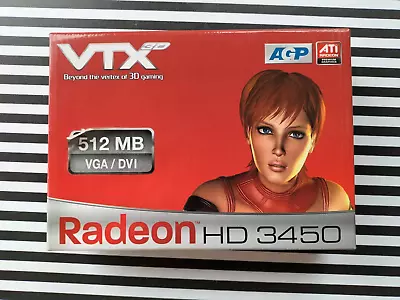 Agp Graphics Card Radeon HD 3450 VTX3D • $111.26