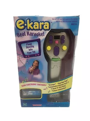 Hasbro Takara E-kara Karaoke Microphone  Plug N Play Television Song Cartridge • $39.99