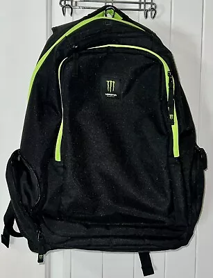 Monster Energy Drink Backpack Black Bookbag Laptop Bag  • $25
