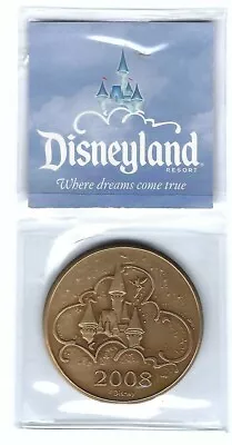 2008 Walt Disney Castle Disneyland Resort Bronze Coin Medal Anaheim California  • $8