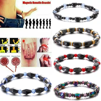 Hot Magnetic Healing Therapy Bracelet Arthritis Hematite Weight Loss Pain Relief • $4.99