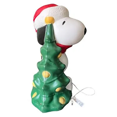 Peanuts Snoopy Blow Mold Christmas Yard Decoration General Foam 2010 Light 29 In • $99.99