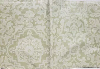 Flannel Back Vinyl Printed Tablecloth52 X104  Oblong FLORAL DESIGN ON GREENAP • $17.99