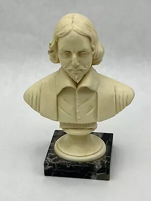 Vintage Shakespeare Bust By A. Santini Made In Italy 6  Statue RARE • $39.95