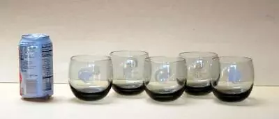 $10 • Buy NFL Football Vintage Round Smokey Lowball Glasses Tumblers