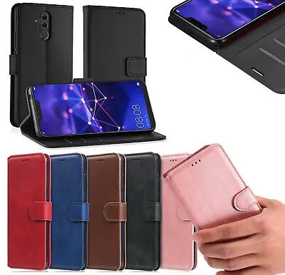 For Huawei Mate 20 Pro Mate 20 Lite P30Lite Wallet Case Leather Flip Phone Cover • £4.79