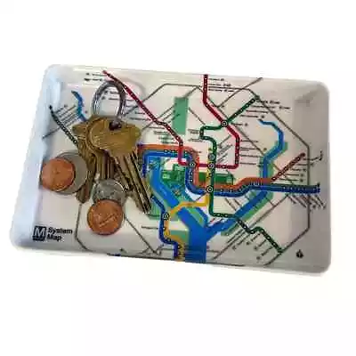 Washington DC (WMATA) Metro DC Metrorail System Map Valet Tray • $18