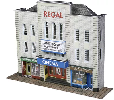 PN170 Metcalfe N Gauge Low Relief Cinema Model Railway Building Layout Card Kit • £10.99