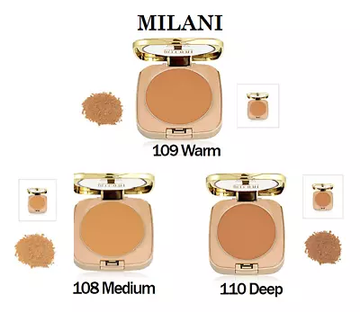 MILANI Mineral Compact Makeup - All Shades Free UK Postage • £13.99