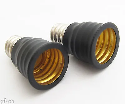 10pcs Base LED Light Bulb Adapter Holder Socket Converter E12 Male To E17 Female • $7.43