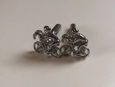 £8 • Buy Silver Tone Cyclist Cufflinks
