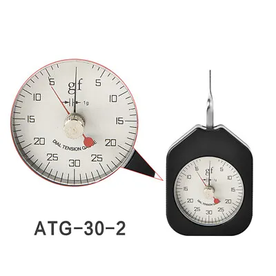 Dial Tension Meter Double Pointer Tensionmeter Gram Force Gauge Tester 6-30-6g • $31.50