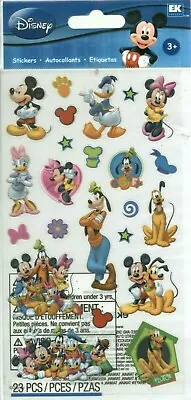 DISNEY Mickey Minnie Mouse Donald Daisy Duck Goofy Pluto Friends Stickers • $3.95