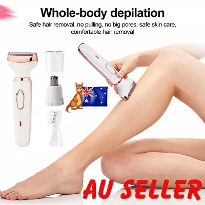 4 In 1 Electric Lady Women Shaver Hair Arm Leg Bikini Face Remover Razor Trimmer • $25.99