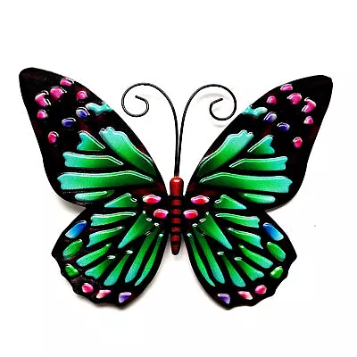 Metal Butterfly Ornament Wall Art Decor Outdoor Fence Decoration Hanging  • $10.07