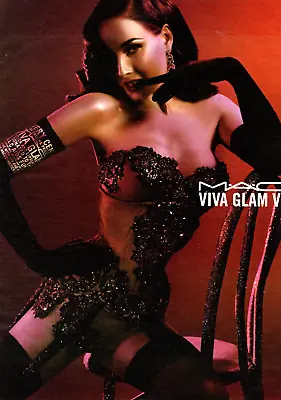 2007 Magazine AD MAC VIVA GLAM VI Lipstick  Very Sexy Model ! 101523 • $9