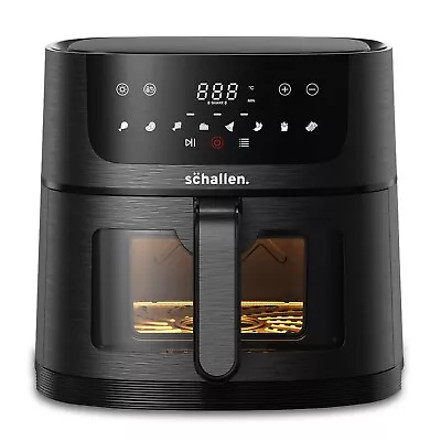 Schallen 8L Black Digital Air Fryer Healthy Eating Low Fat Fast Cooking Machine • £69.99