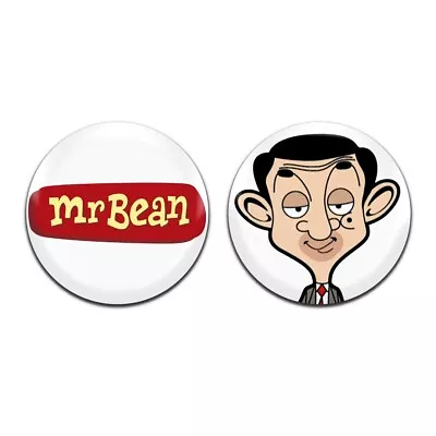 2x Mr Bean Kids TV 00's 25mm / 1 Inch D Pin Button Badges • $2.33