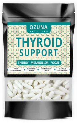Thyroid Support Pills Strongest Natural Formula 60 Capsules • £11.95