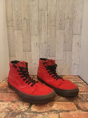  VANS Sk8-Hi Red - SK8 HI Shoe Womans Size 10.5 • $14