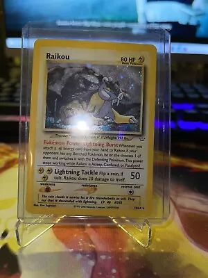 $24 • Buy Pokémon TCG Raikou Neo Revelation 13/64 Holo Unlimited Holo Rare