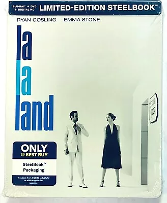 La La Land (Blu-ray/DVD 2017 SteelBook Includes Digi Copy Best Buy) NEW SEALED • $48.95