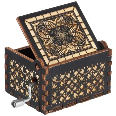 Black Engraved You Are My Sunshine Music Box Musical Boxes Hand-Cranked • £5.46