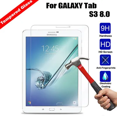 For Samsung Galaxy Tab S3 S2 Tab E Tempered Glass Screen Protector Guard Cover • $13.60