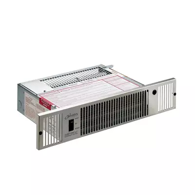 7100 BTU Hydronic Kickspace Heater In Stainless Steel Low Power Motor Fan Room • $349.14