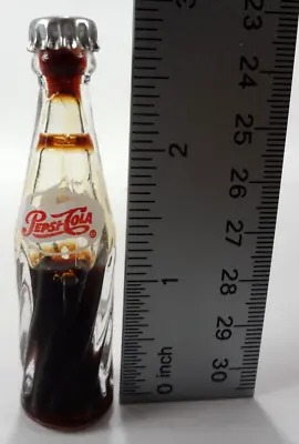 Pepsi Cola Glass Miniature Bottle Unopened 3  Vintage • $18.99