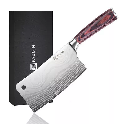 Cleaver Knife Ultra Sharp Meat Cleaver 7 Inch High Carbon Stainless Steel • $32