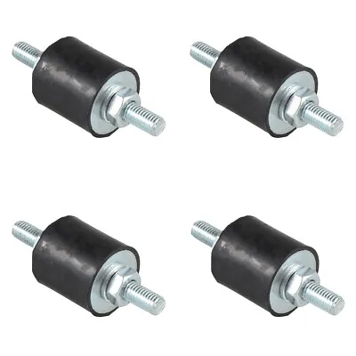 4pcs M8 Rubber Shock Absorber Anti Vibration Isolator Mounts Bobbins 30mm×30mm • $11.99