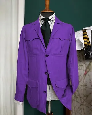 Vintage Men's Safari Jackets Casual Multi Pockets Blazer Wedding Groom Tuxedos • $59.99