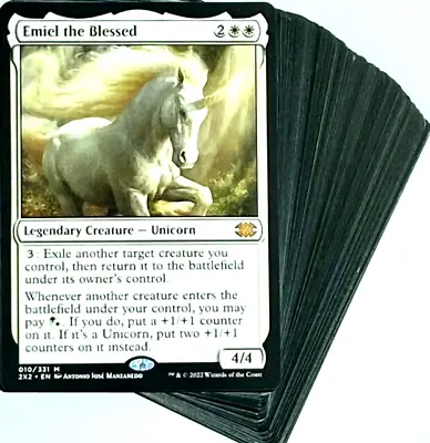 ***Custom Commander Deck*** Emiel The Blessed - Unicorn Tribal - EDH MTG • $51.85