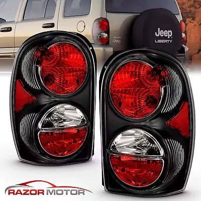 2002-2005 Replacement Black Tail Light Pair (Set) For Jeep Liberty Left + Right • $82.11
