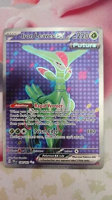 Iron Leaves Ex 186/162 Full Art Ultra Rare Pokémon S&V: Temporal Forces • $7