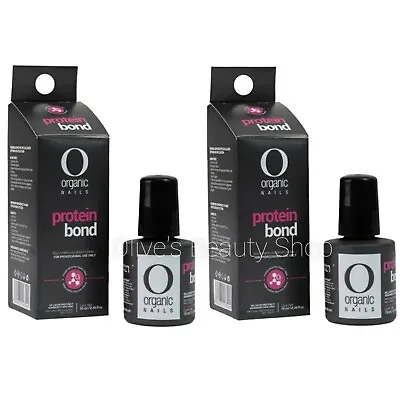 2 Pk Organic Nails PROTEIN BOND Sellador Proteico De 10 Ml Ea • $22