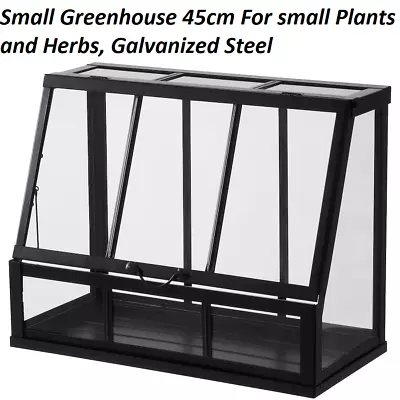 Small Greenhouse In/Outdoor Garden Plants Herbs Grow Green House Metal Frame NEW • £32.91