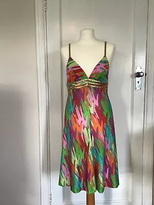 Rare Dolce & Gabbana D&G Hands Print Spaghetti Strap Dress 1990s It 44 UK 10 • £200