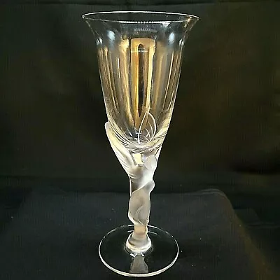 3 Igor Carl Faberge Kissing Doves Champagne Flute Glass Frosted Dove Goblet • $129.95