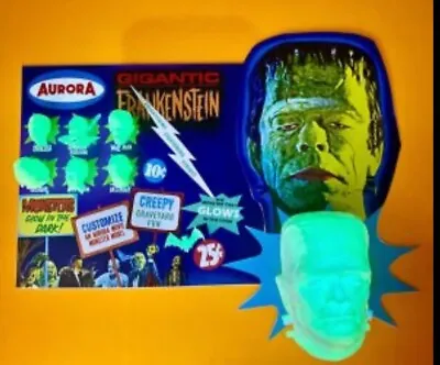 Aurora Monsters Fantasy Gigantic Frankenstein Frightning Lightning Glow Card: • $150