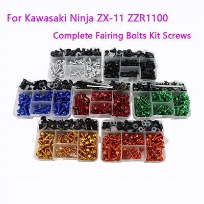 Fairing Bolts Bodywork Screws Kit Nuts For Ninja ZX-11 ZZR1100 1993-2003 A23 • $26.39