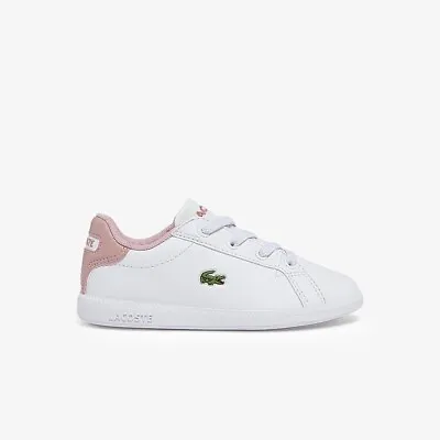 £23 • Buy Lacoste Infants Graduate White Pink Trainers 7-41sui00061y9 RRP £38