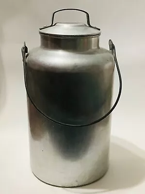 Milk Cream Can 1 Gal Vtg Priscilla Ware Alum 11 In. With Lid • $26