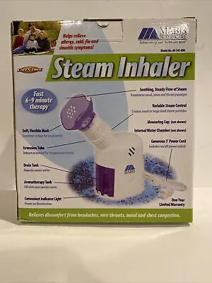 Mabis ￼Personal Nasal Steam Inhaler Vaporizer Facial Steamer Respiratory Sinus • $44.99